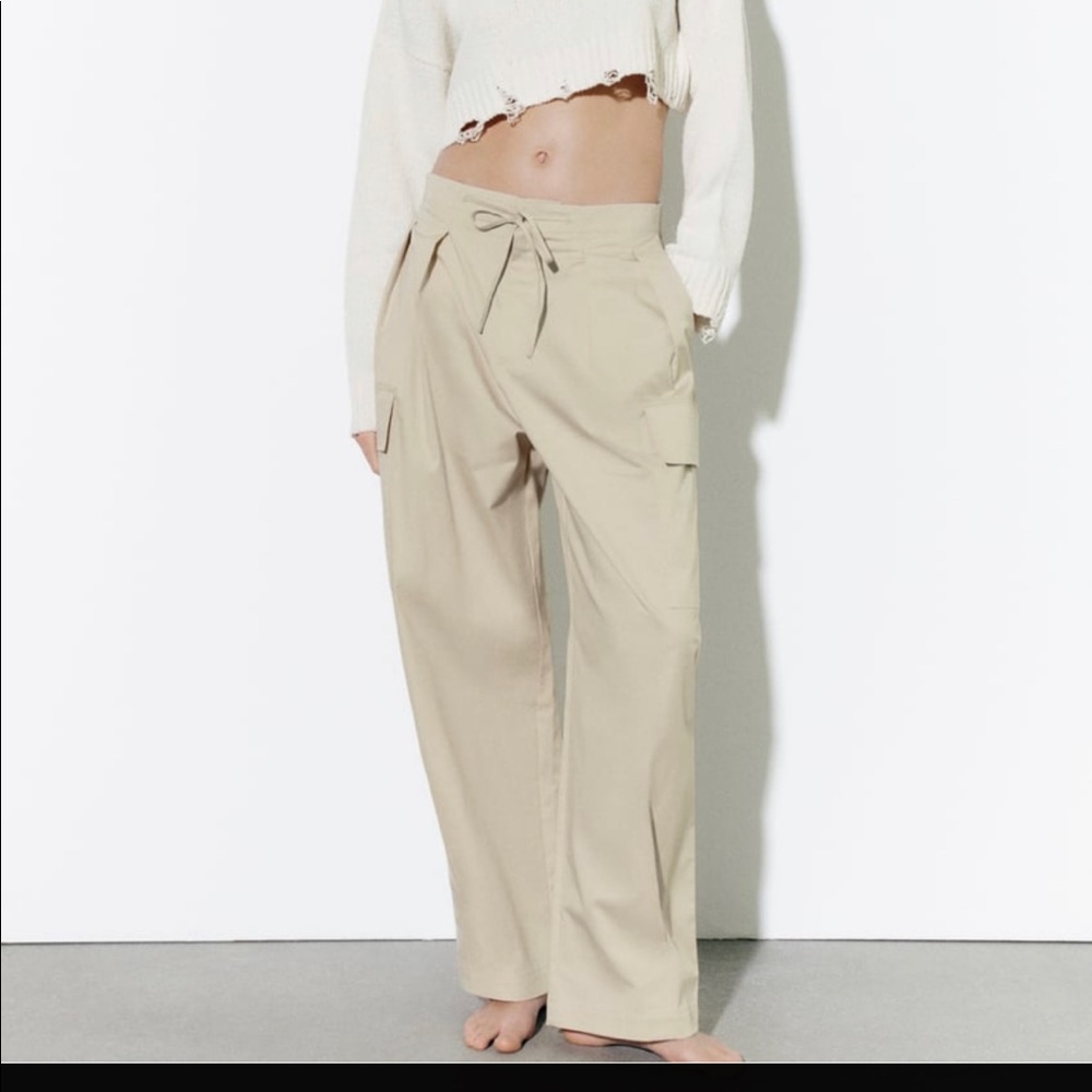 Zara tied cargo pant